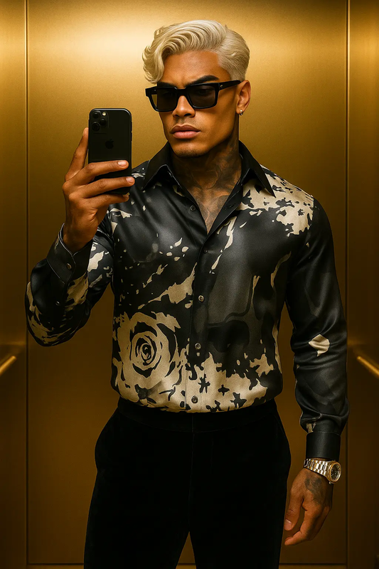 The Black Silk Seduction – Night Collection - Gay Outfits