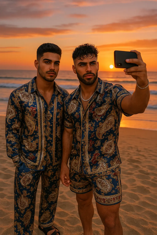 The Kayib Silk Set – Handmade Luxury Outfit for Couples - Gay Outfits