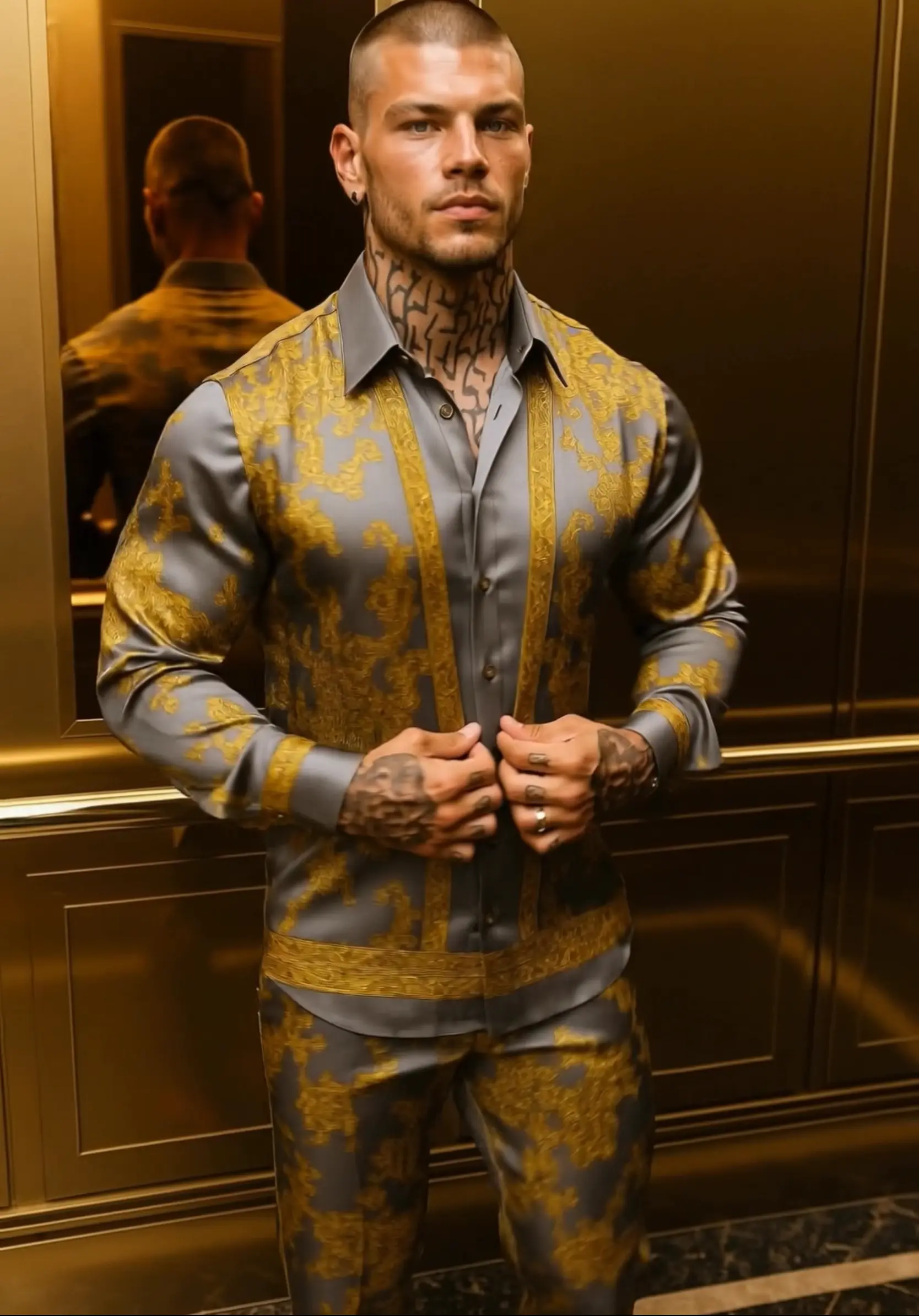 Luxury Silk Set for Men – Limited Handmade Edition - Gay Outfits
