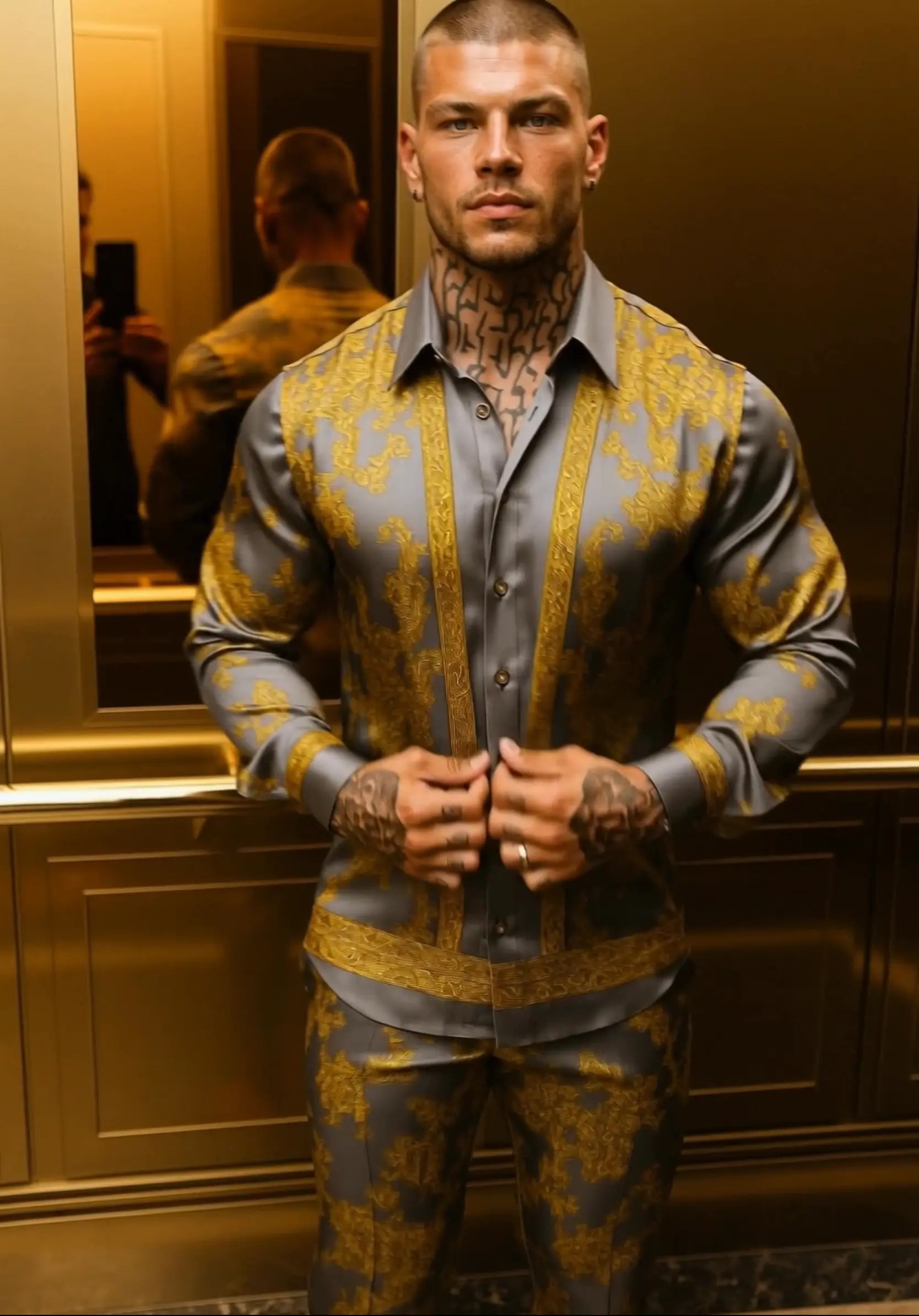 Luxury Silk Set for Men – Limited Handmade Edition - Gay Outfits