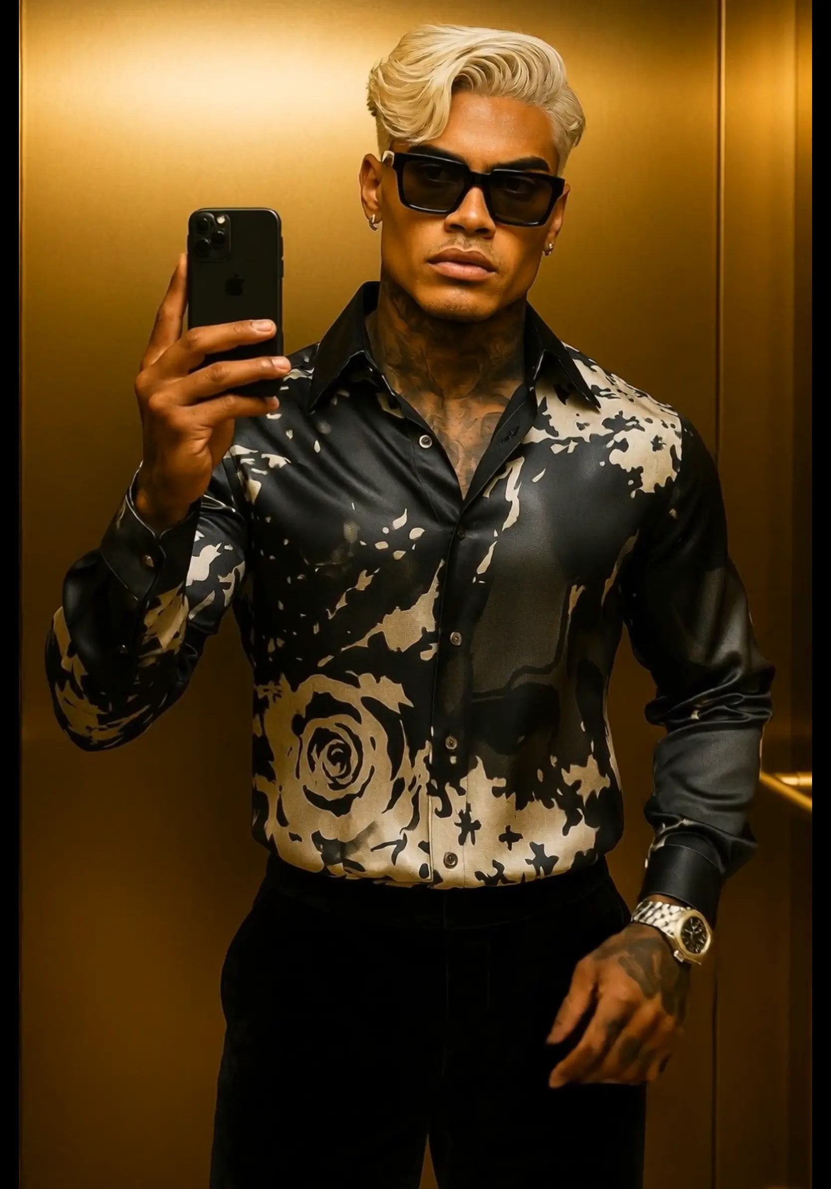 The Black Silk Seduction – Night Collection - Gay Outfits