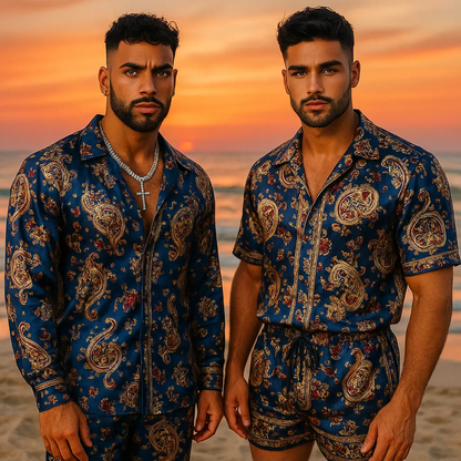 The Kayib Silk Set – Handmade Luxury Outfit for Couples - Gay Outfits