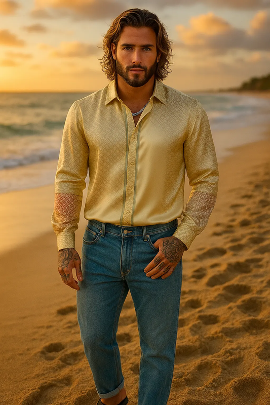 The Champagne Glow – Silk Edition - Gay Outfits