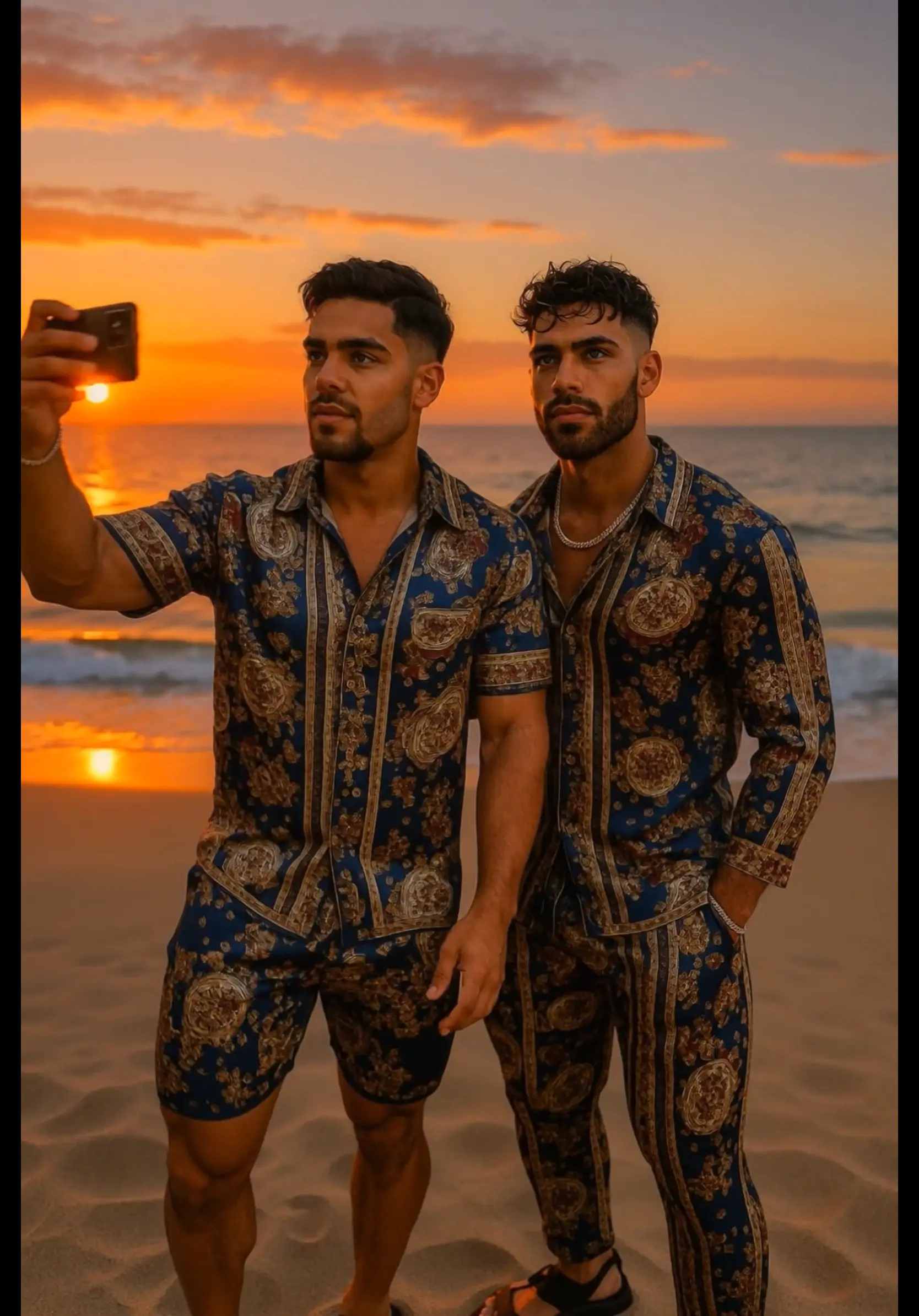 The Kayib Silk Set – Handmade Luxury Outfit for Couples - Gay Outfits
